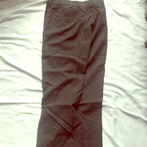 Perry Ellis pin strip grey with blue pin stripe